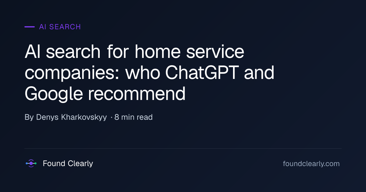 How AI Assistants Pick Local Businesses | Found Clearly